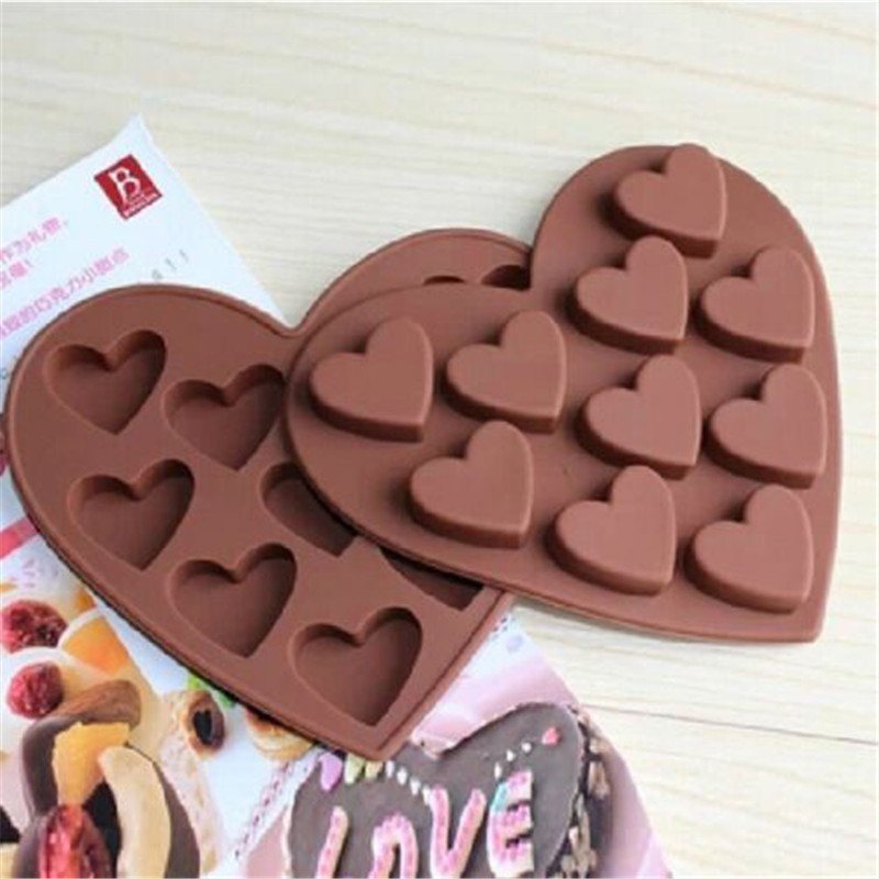 Khuôn Silicone Làm Bánh Hình Trái Tim