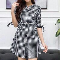 Đầm caro dễ thương