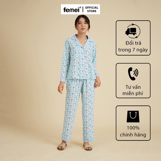FEMEI - Bộ pyjama dài tay PND014