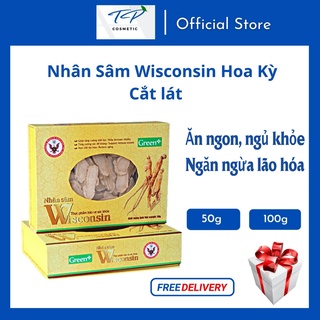 [Chính hãng] Nhân Sâm Wisconsin Hoa Kỳ (Sâm Mỹ) Cắt Lát: Bồi Bổ Sức Khỏe, Tăng Sức Đề Kháng, Điều Hòa Lipid Máu.