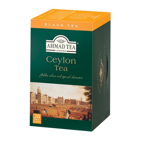 Trà Đen Túi Lọc Ahmad Ceylon Tea - Trà Đen Ahmad Ceylon Hộp Giấy Bao Thiếc 40g