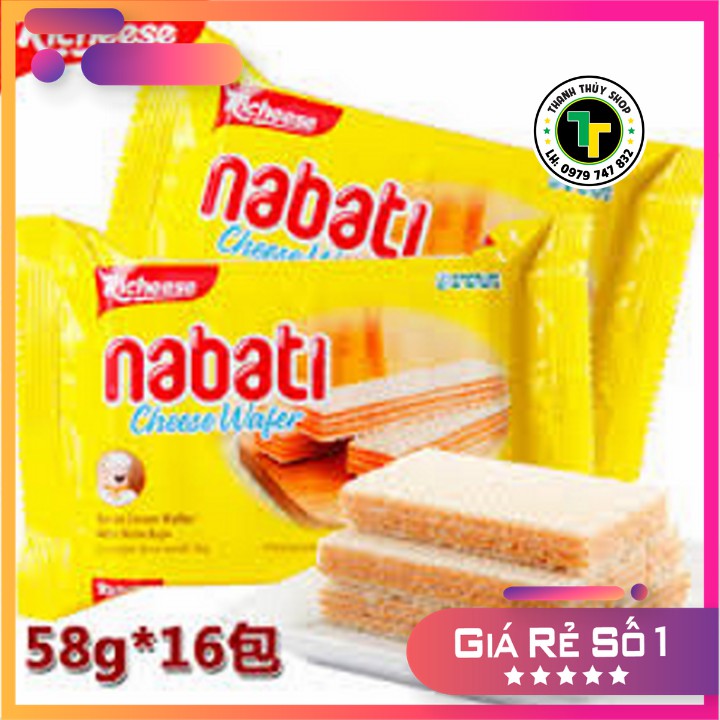 Combo 10 gói - Bánh xốp phô mai hiệu Nabati càng ăn càng nghiện loại 58g | BigBuy360 - bigbuy360.vn