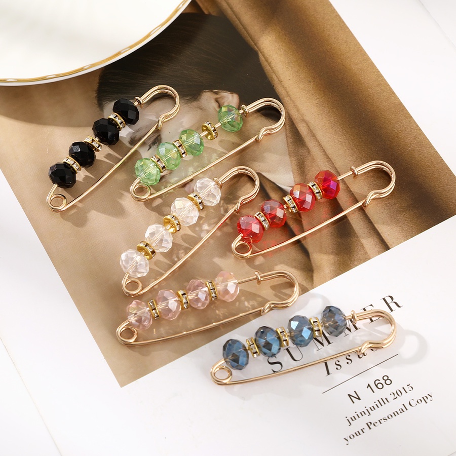 Ghim Cài Thắt Lưng Quần Bằng Kim Loại Đính Hạt Pha Lê Sang Trọng