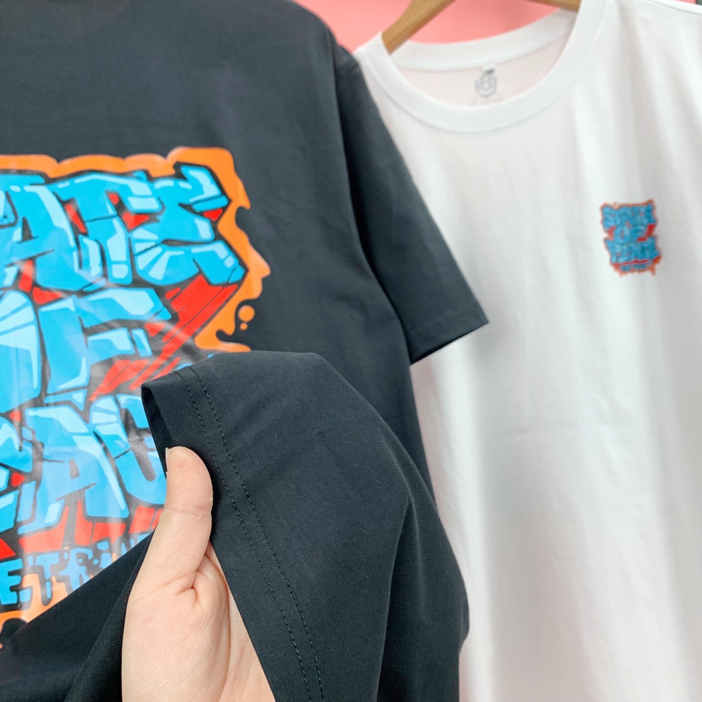 Áo Thun Nam HY KOREA Tay Lỡ Form Rộng Cotton 100% Grafity StateofPage Phong Cách HipHop 88.