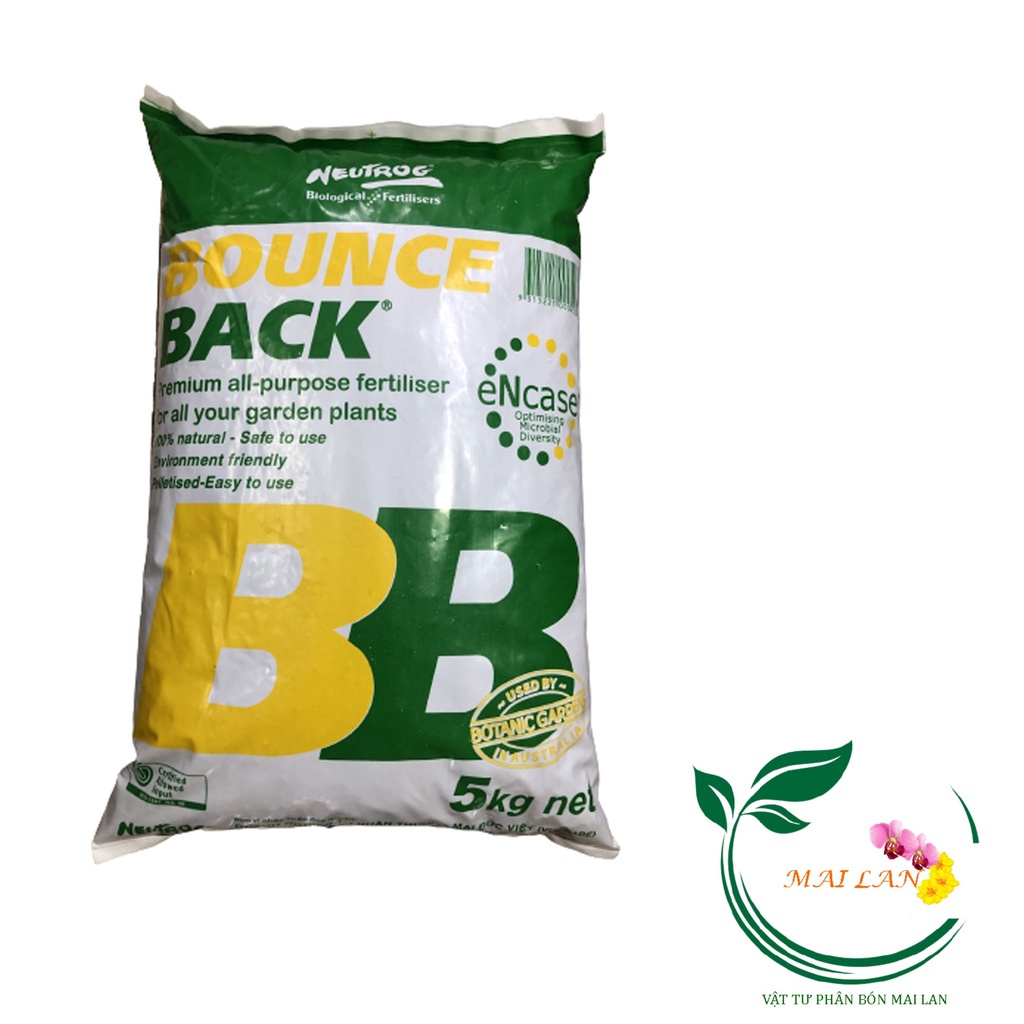 Phân Hữu Cơ Đậm Đặc Dạng Viên Bounce Back - #159A# 5kg
