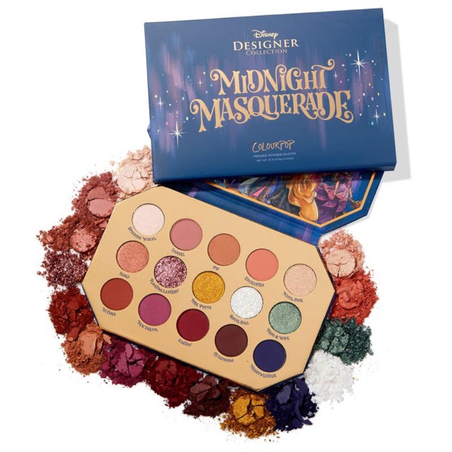 Bảng phấn mắt siêu đẹp Colourpop colourpop disney eyeshadow palette Midnight Masquerade Disney Designer Collection