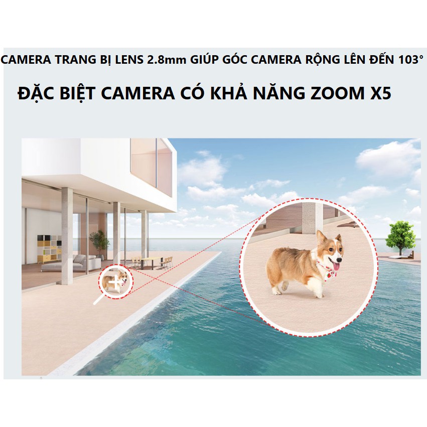 Camera Srihome SH027 2.0MP Ngoài Trời - Zoom X5 Digital - Vỏ Thép - Hồng Ngoại 40m kèm thẻ 128GB