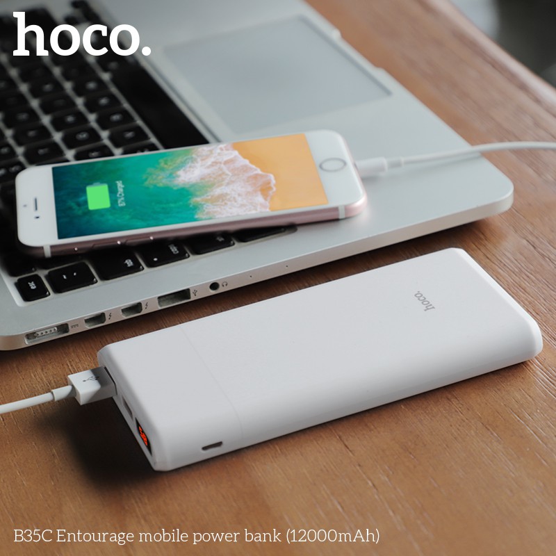 Pin Sạc Dự Phòng Hoco. B35 12000/8000/5000mah Hiển Thị Màn Hình LCD