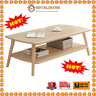 Bàn Trà Sofa Gỗ Cao Cấp Kiểu Nhật Phong Cách Bắc Âu 2 Tầng Gỗ Tự Nhiên Chắc Chắn Kết Hợp Với Ghế Sofa Cực Đẹp -Có 2 Màu
