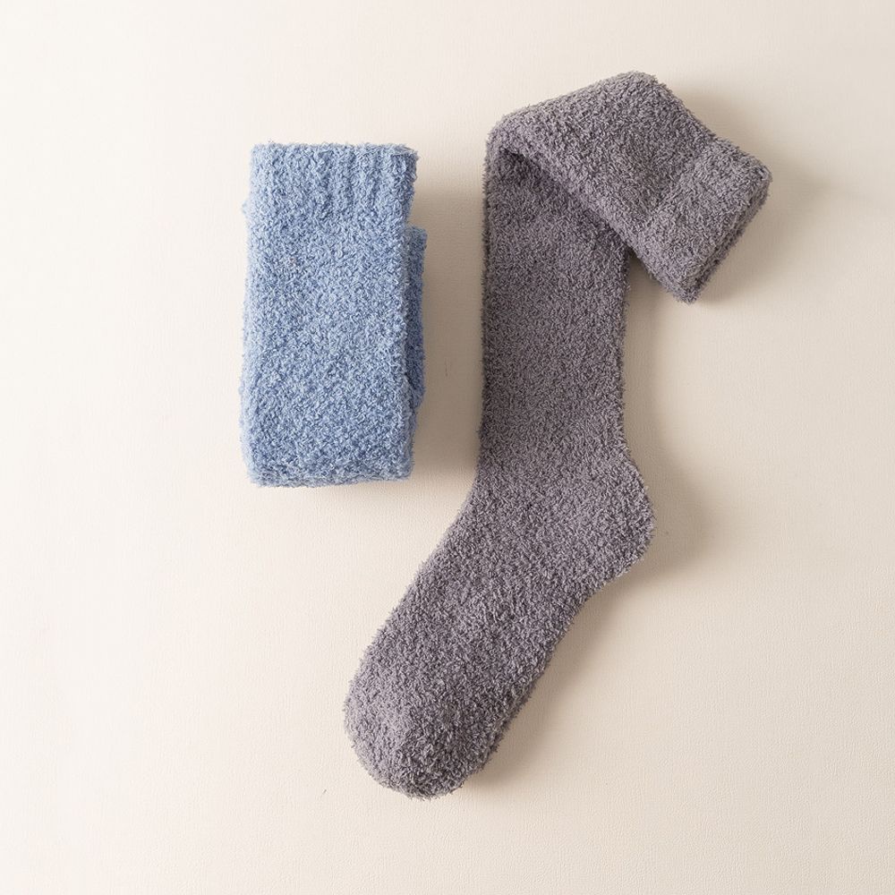 Vớ Nhung San Hô Dày Mềm Mại Thoáng Khí Giữ Ấm Mùa Đông Nhiều Màu Sắc Thời Trang Cho Nam Và Nữ