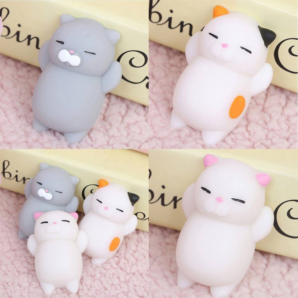 Squishy mochi dễ thương giải trí xả stress, mềm bóp đã-Squishy Mochi Hình Thú Dễ Thương