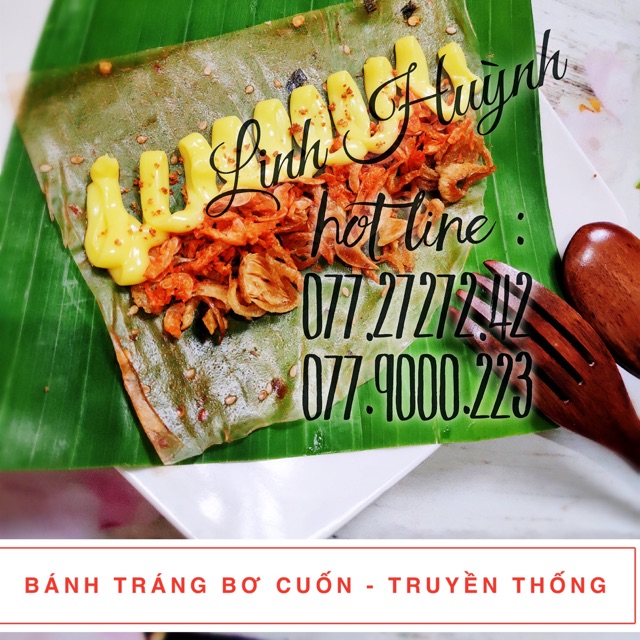 🥑 BÁNH TRÁNG BƠ CUỐN TRUYỀN THỐNG - LINH HUỲNH - LOẠI HÚT CHÂN KHÔNG