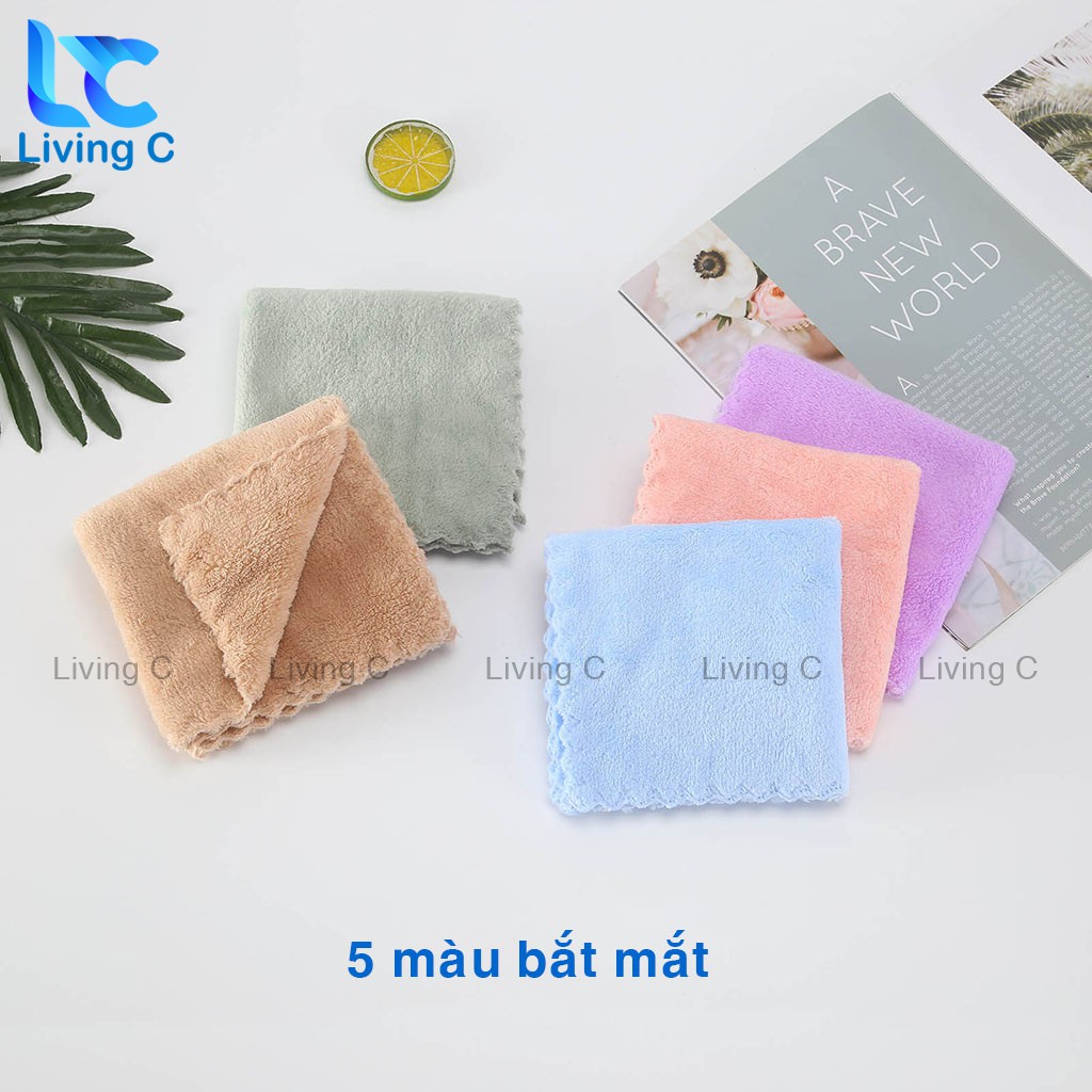 Khăn lau tay siêu mềm Living C , khăn lau đa năng mềm mại siêu thấm nước _KLC