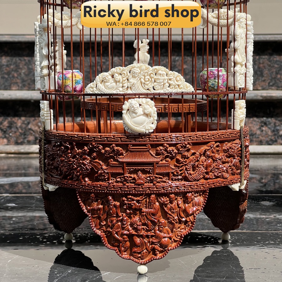Puteh bird cage - Eight immortal design - P1689