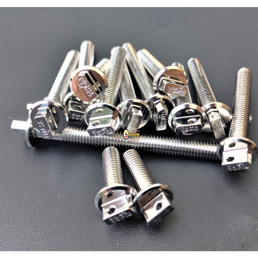 Ốc lốc inox 304 mũi tên v4 gắn cho nhiều dòng xe kiểu dáng đơn giản bắt mắt