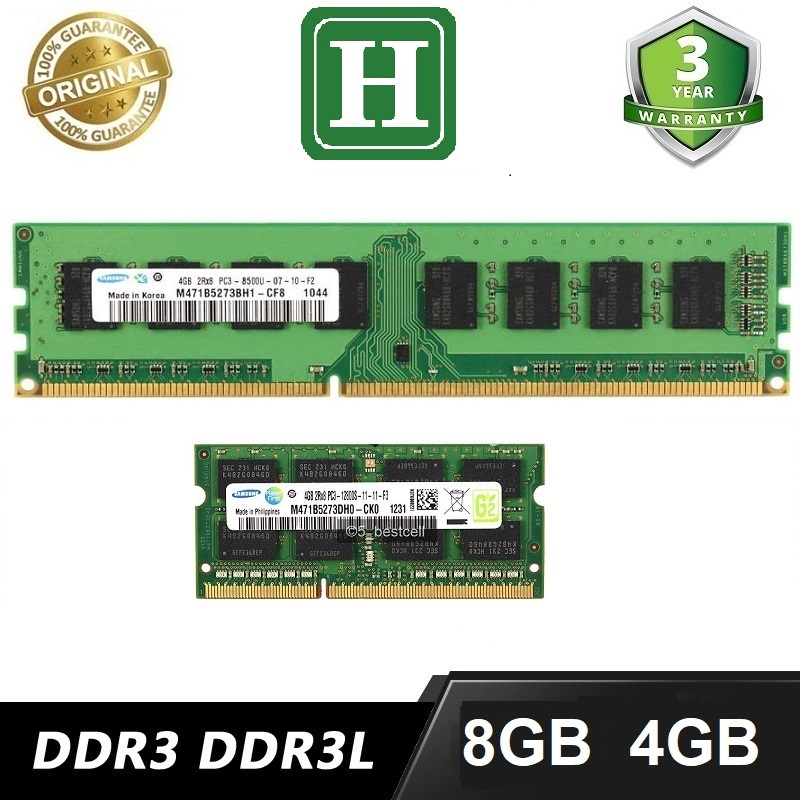 Ram DDR3 /DDR3L 8gb, 4gb bus 1600 và 1333, ram zin máy đồng bộ siêu bên và ổn định, bảo hành 3 năm