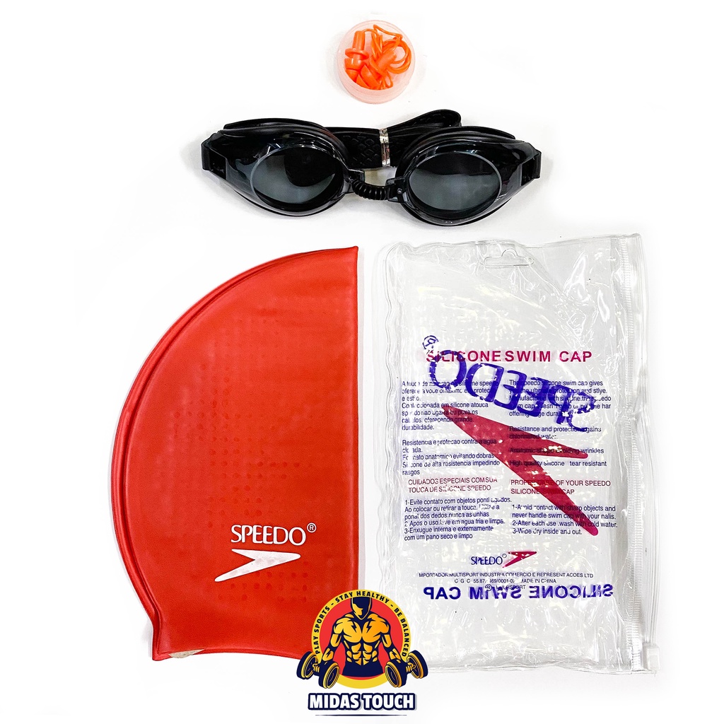 Combo Kính Bơi BALANCE Trẻ Em và Nón Bơi Chất Liệu Silicone Co Giãn Tốt Thoải Mái Form Ôm