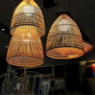 Đèn tre đèn mây tre đèn lồng tre size 30*45cm