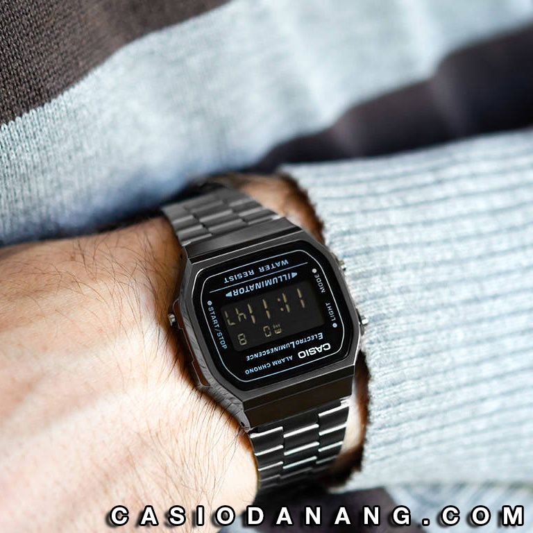 Đồng hồ unisex dây kim loại Casio chính hãng Anh Khuê A168WGG-1BDF (36mm)