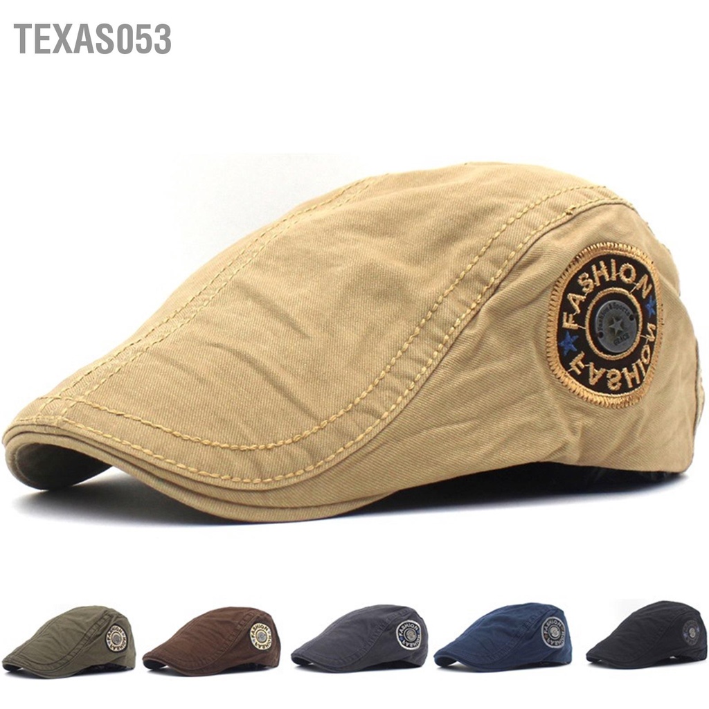 Texas053 Mũ beret dành cho nam Phong cách đơn giản Bông mềm mại thời trang Thông thường phục hàng ngày