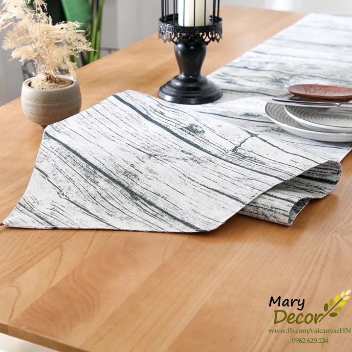 KHĂN RUNNER MARY DECOR - VÂN GỖ KR-E10