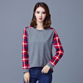 Áo kiểu big size tay dài caro cao cấp size 2Xl 55-65kg