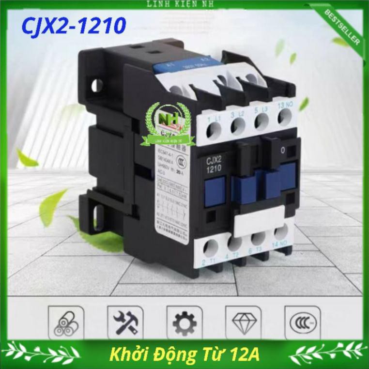 (LKNH) Khởi Động Từ AC Contactor CJX2 1210 220V/380V-12A Loại Tốt