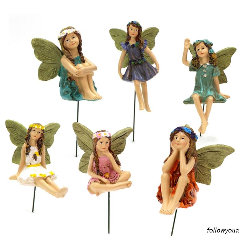 Set 6 Mô Hình Tượng Mini Trang Trí Sân Vườn
