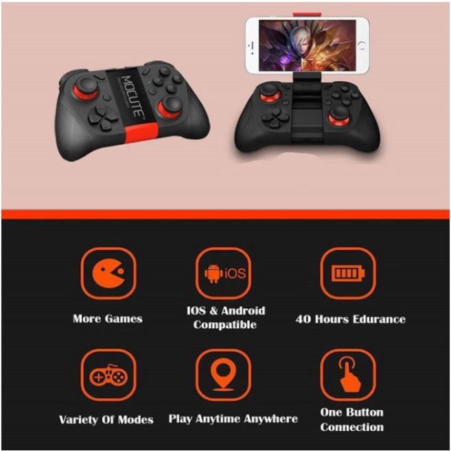 Mua ngay Tay cầm chơi game bluetooth Fifa mobile, Pes, Need for speed Mocute 050 thế hệ mới 2019 [Freeship 10k]