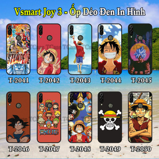 Ốp lưng Vsmart Joy 3 dẻo đen in hình One Piece