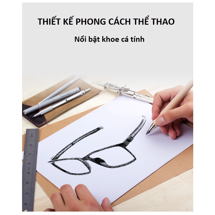 Kính thể thao đa năng 2 in 1 phù hợp mọi kích cỡ, khóa nam châm hút cực mạnh