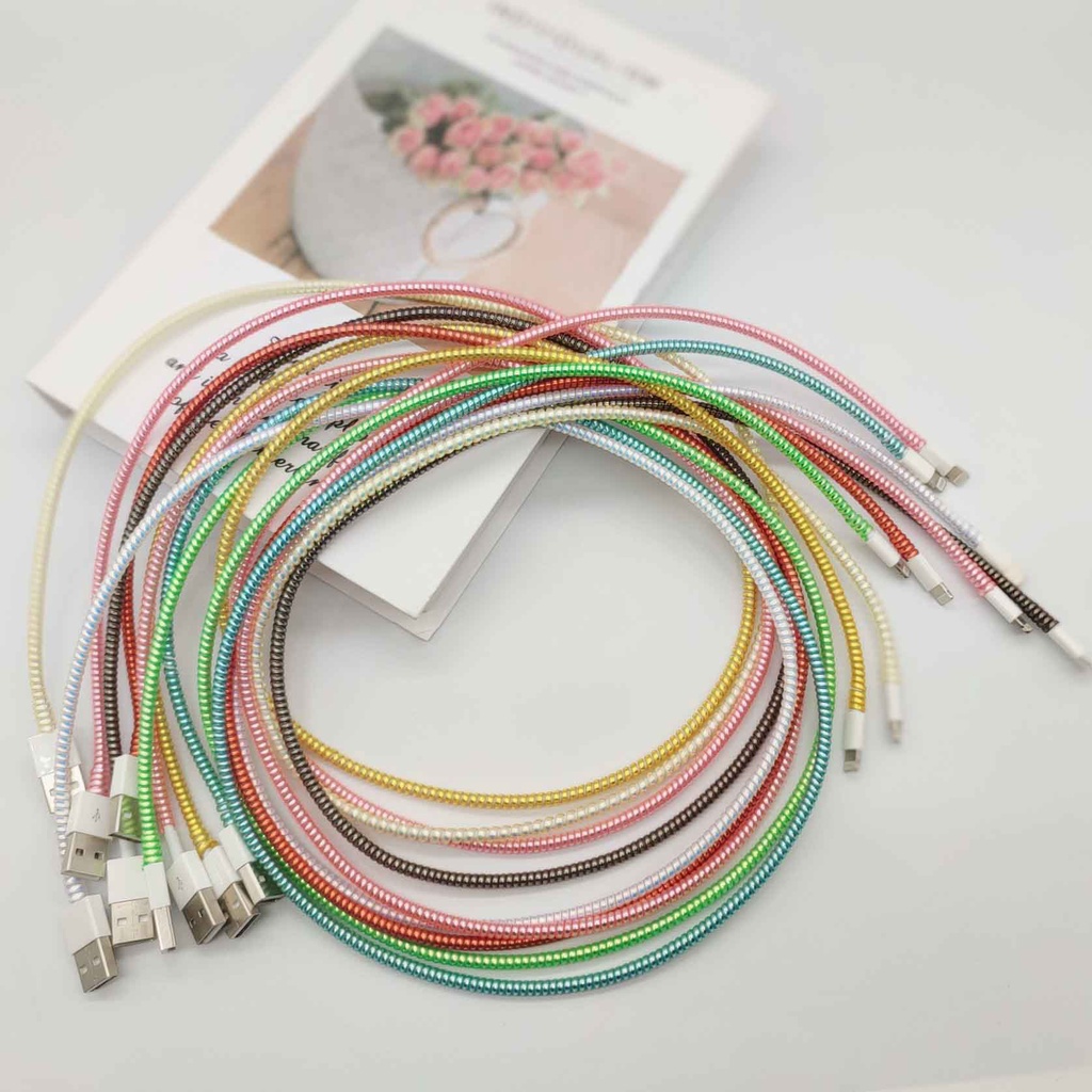 Cuộn Dây Quấn Bảo Vệ Cáp Sạc 1.5M Dành Cho iPhone Android