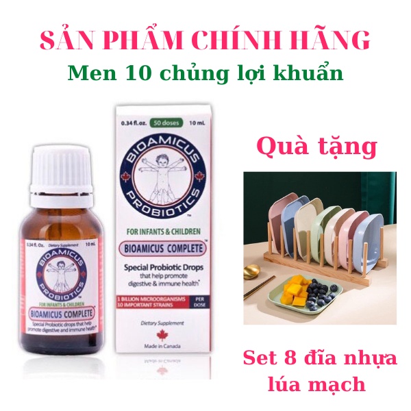 Men vi sinh 10 chủng BioAmicus Complete. Lọ 10ml. Nhập khẩu từ Châu Âu