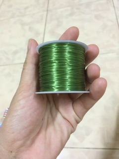Cuộn cước lụa màu xanh lá cây co giãn