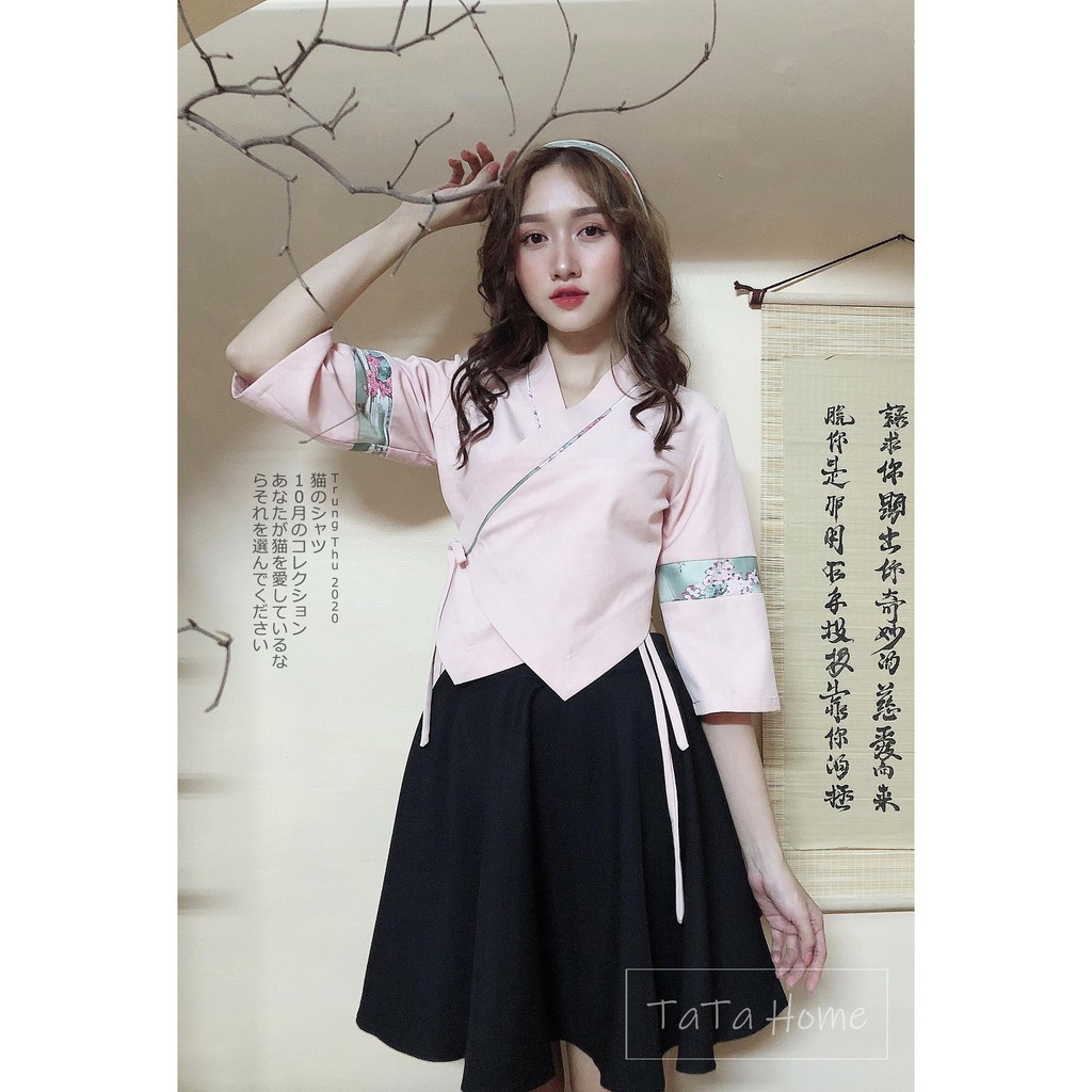 Áo Yukata Croptop Sakura/Geisha | BigBuy360 - bigbuy360.vn
