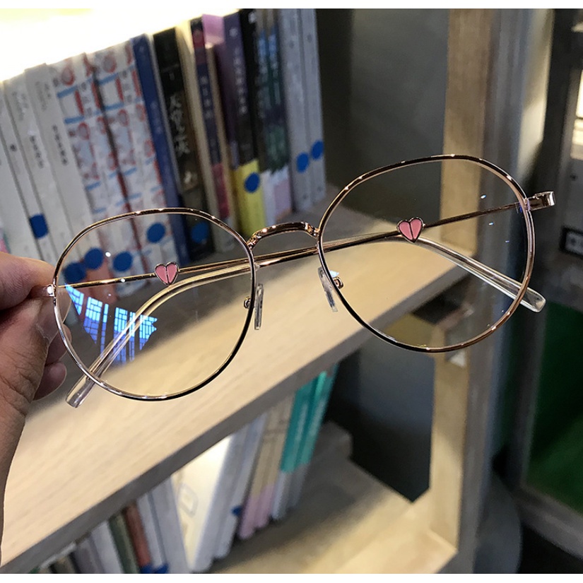Mắt kính gọng tròn chống ánh sáng xanh thời trang cho nam nữ