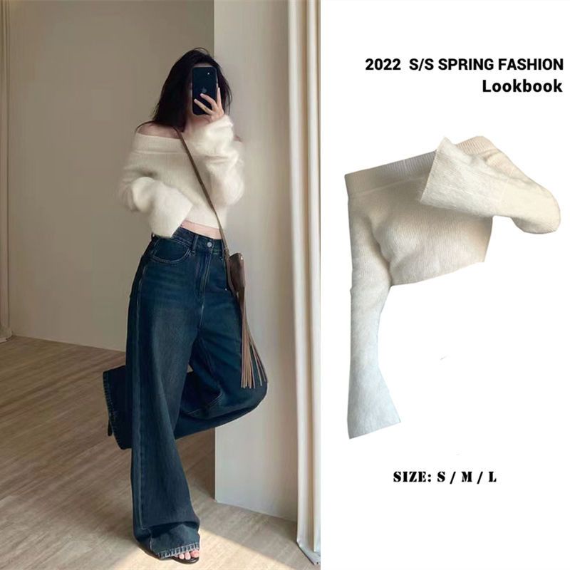 Áo Sweater Dệt Kim Tay Loe Thiết Kế Mới Thời Trang Dành Cho Mùa Thu