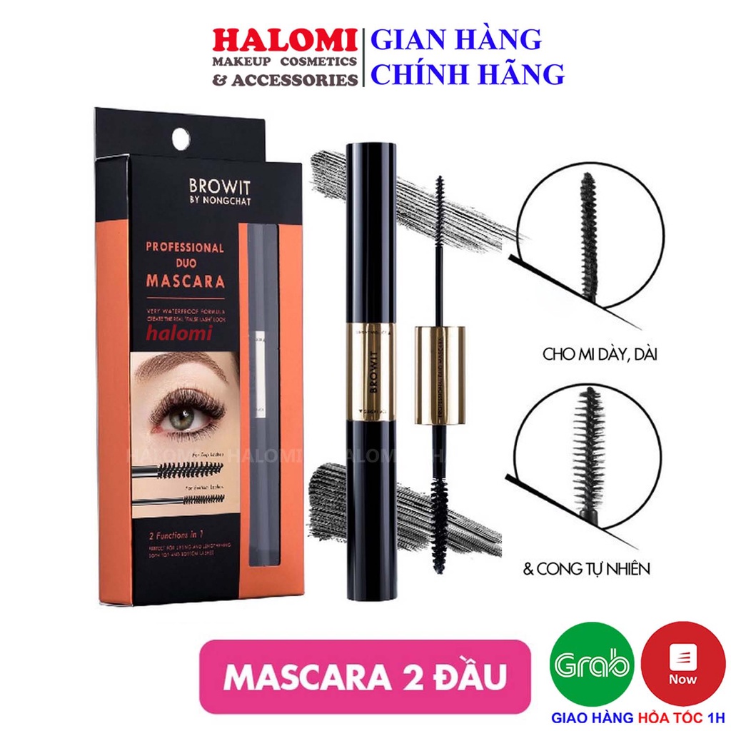 Mascara Nongchat 2 Đầu Browit Professional Duo Mascara 4 + 4g SEXY BLACK siêu chống nước | BigBuy360 - bigbuy360.vn