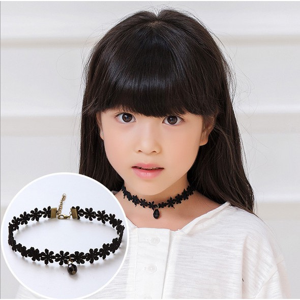 Bộ 4 vòng cổ Choker cho bé gái