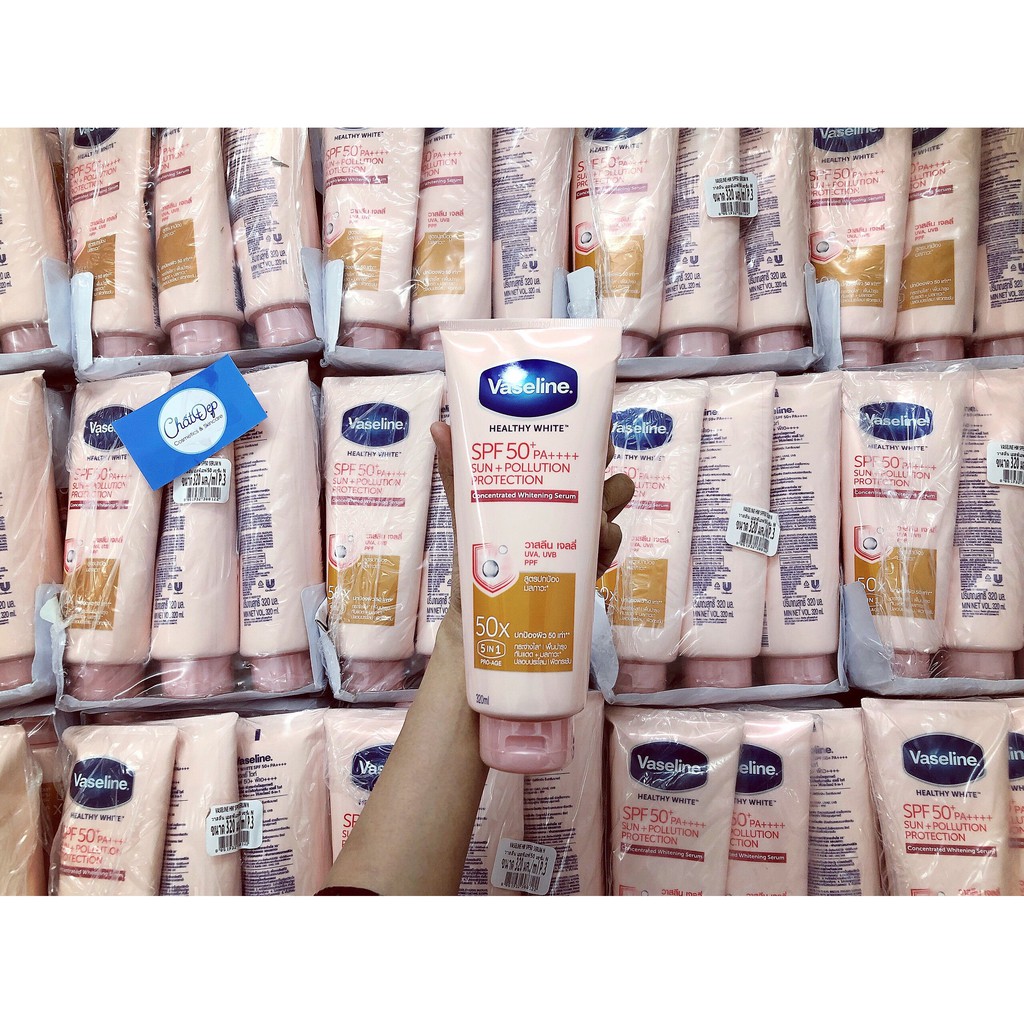 Sữa dưỡng thể Vaseline Perfect Serum 50X tuýp 320ml