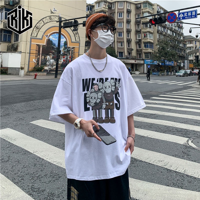 Áo thun tay lỡ RIK nam nữ Unisex, áo phông form rộng Oversize ATL143 | BigBuy360 - bigbuy360.vn