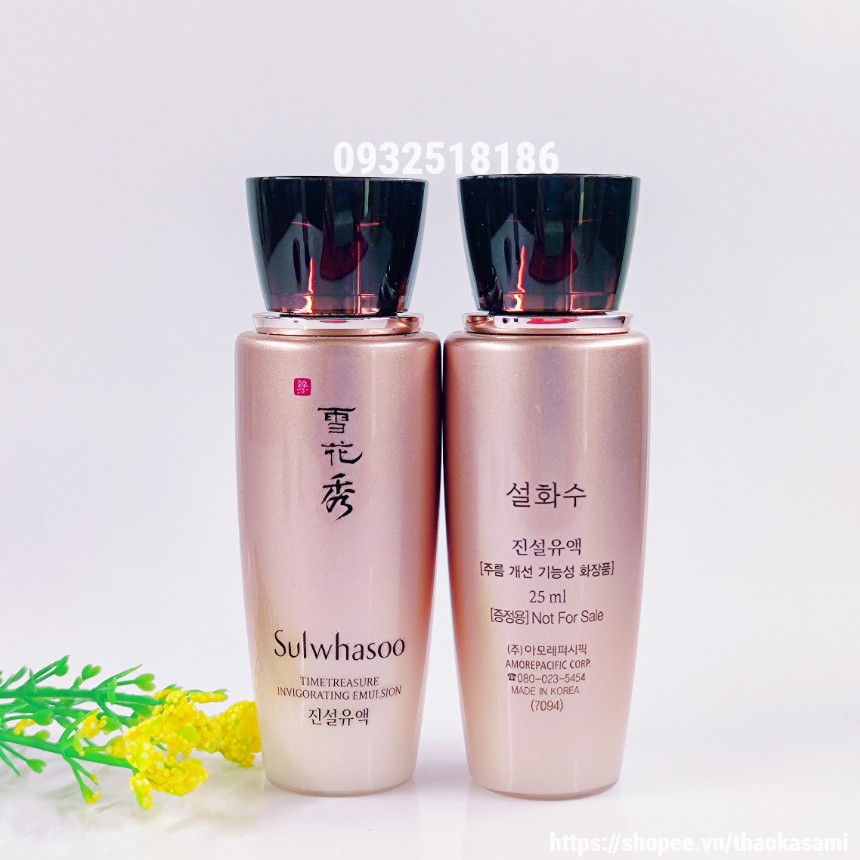 Sulwhasoo Thông Đỏ Sữa dưỡng chống lão hóa  Sulwhasoo Timetreasure Invigorating Emulsion 25ml