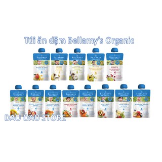 Combo 6 Túi Trái Cây, Kem Sữa Xay Nhuyễn Bellamy’s Organic 125g