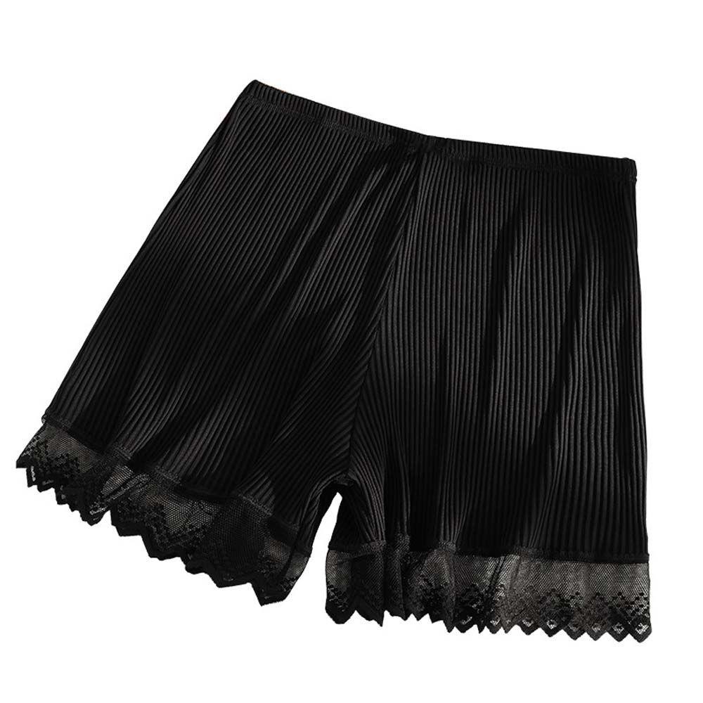 Quần Bảo Hộ An Toàn Bằng Lụa Satin Phối Ren Thời Trang Mùa Hè