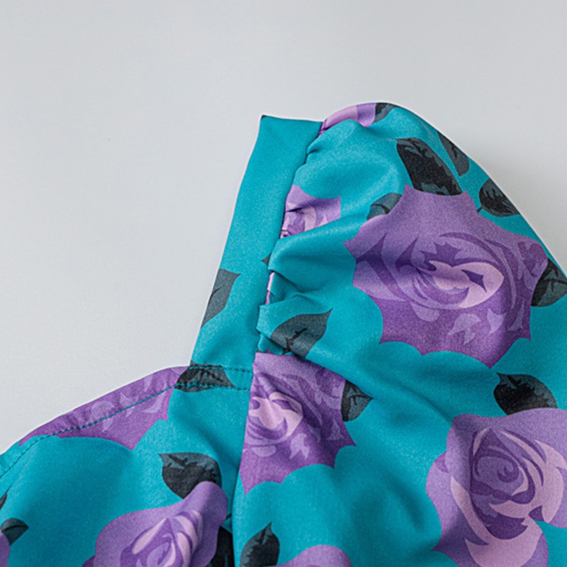 Áo Thun Nữ Tay Dài Phồng In Hoa Thời Trang