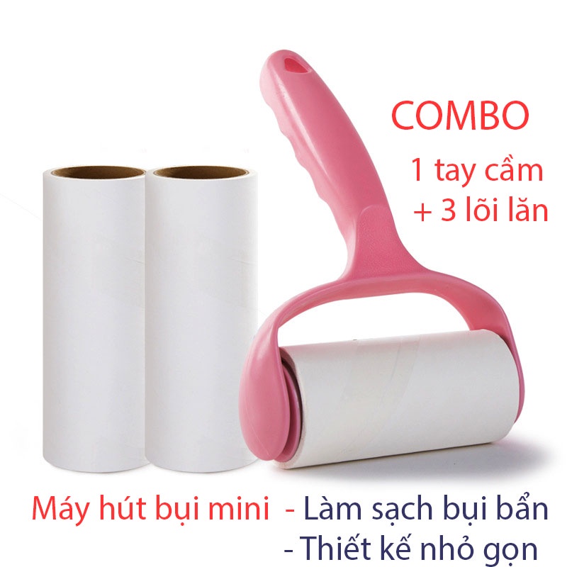 Cây Lăn Bụi Quần Áo Đa Năng ( Tặng Kèm Lõi ) Làm Sạch Giường Chiếu, Sofa...
