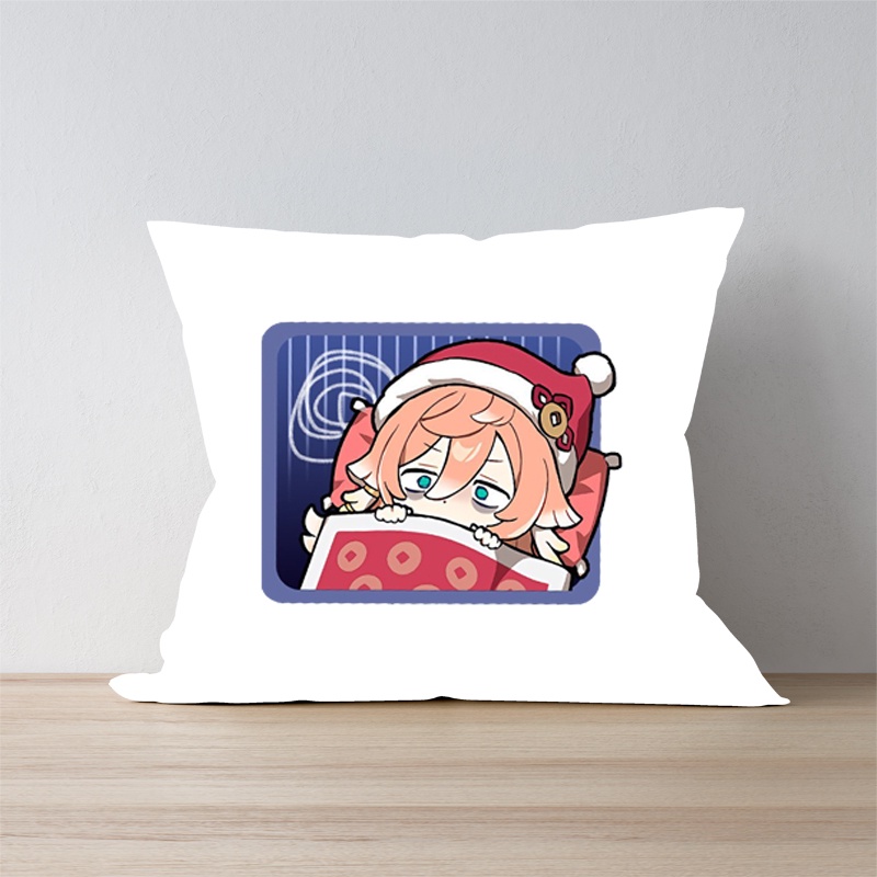 Gối in hình GENSHIN IMPACT ver CHỮ NHẬT game chibi anime xinh xắn tiện lợi chất đẹp
