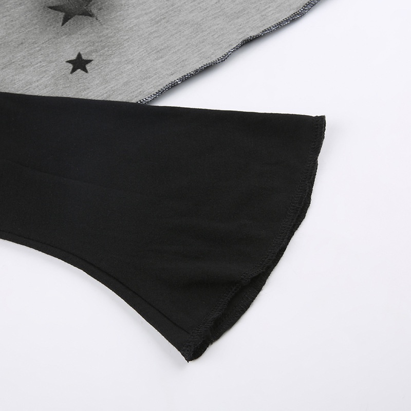 Áo Thun Dài Tay Cổ Tròn In Hình Ngôi Sao Thời Trang Cho Nữ