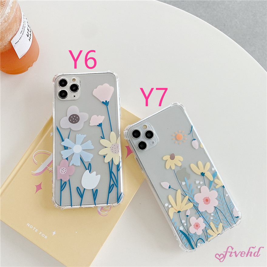 Ốp điện thoại silicon mềm trong suốt họa tiết hình hoa cho iPhone SE 2020 11 Pro Maxx Xs Max Xr 8 7 6 6s Plus | BigBuy360 - bigbuy360.vn