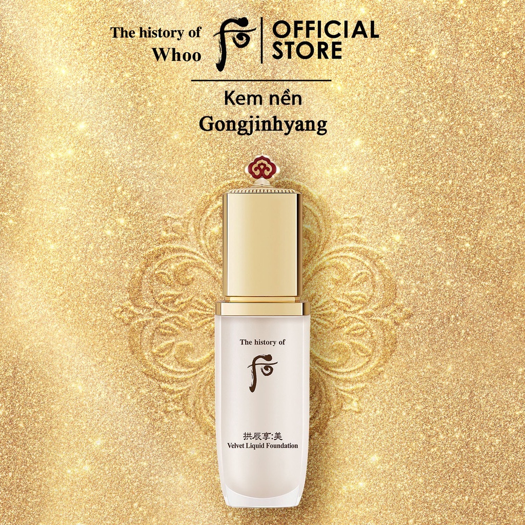 Kem nền WHOO Gongjinhyang Mi Velvet Liquid Foundation 40ml